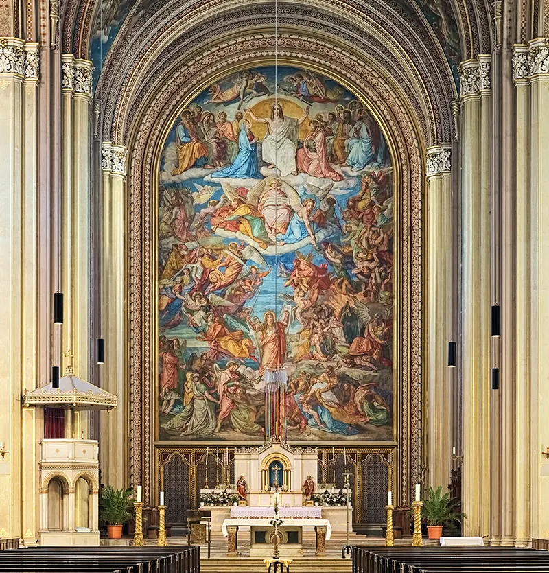 Michelangelo's Last Judgement fresco in the Vatican
